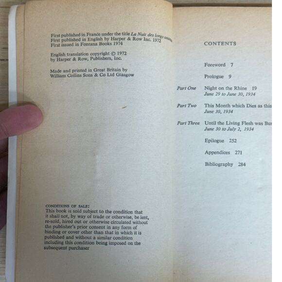 The Night of Long Knives by Max Gallo 1974 Paperback - Picture 2 of 5